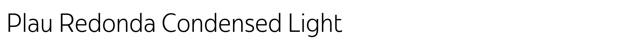 Plau Redonda Condensed Light image